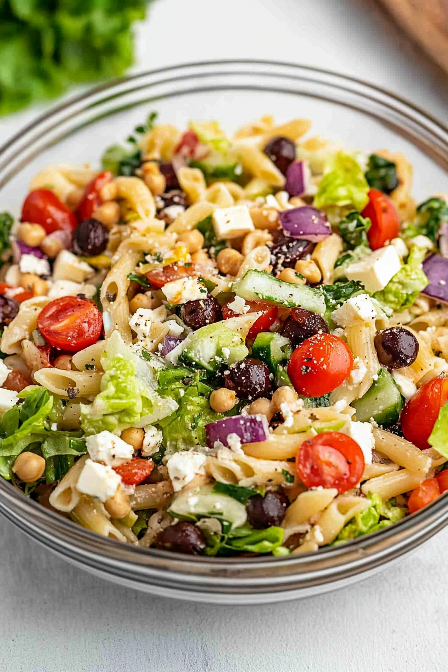 Greek pasta salad