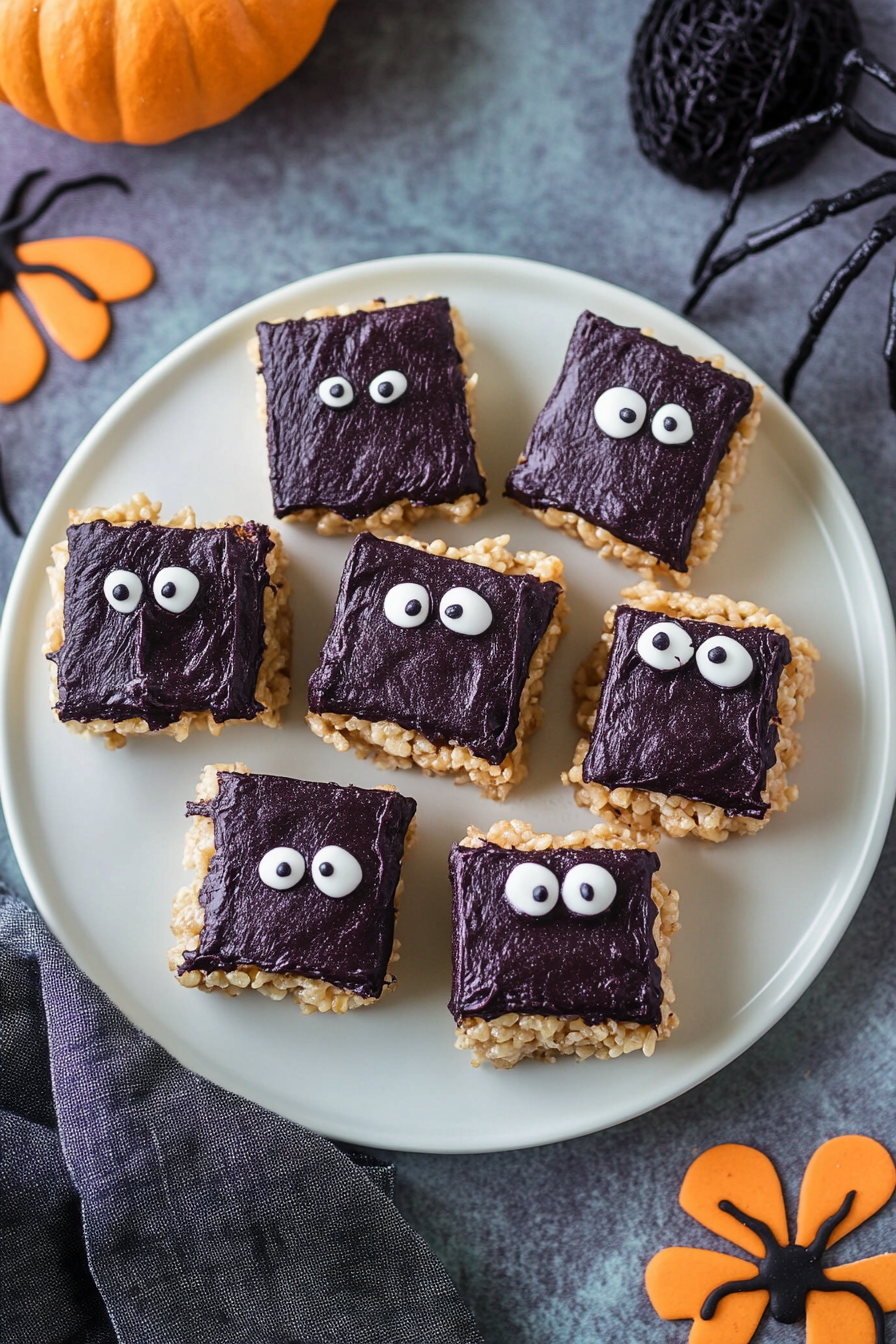 Spider Rice Krispie Treats