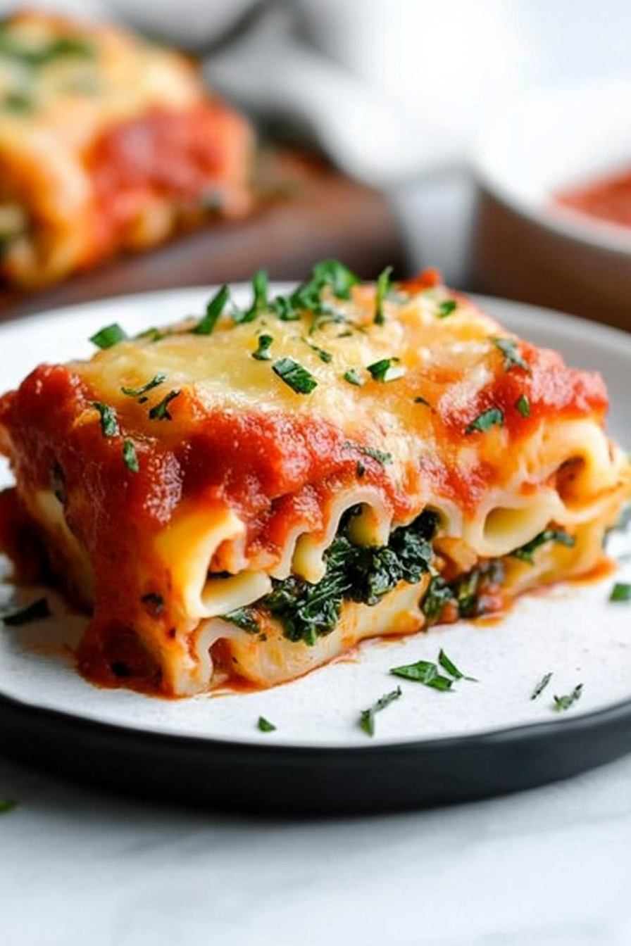 Spinach Lasagna Rolls