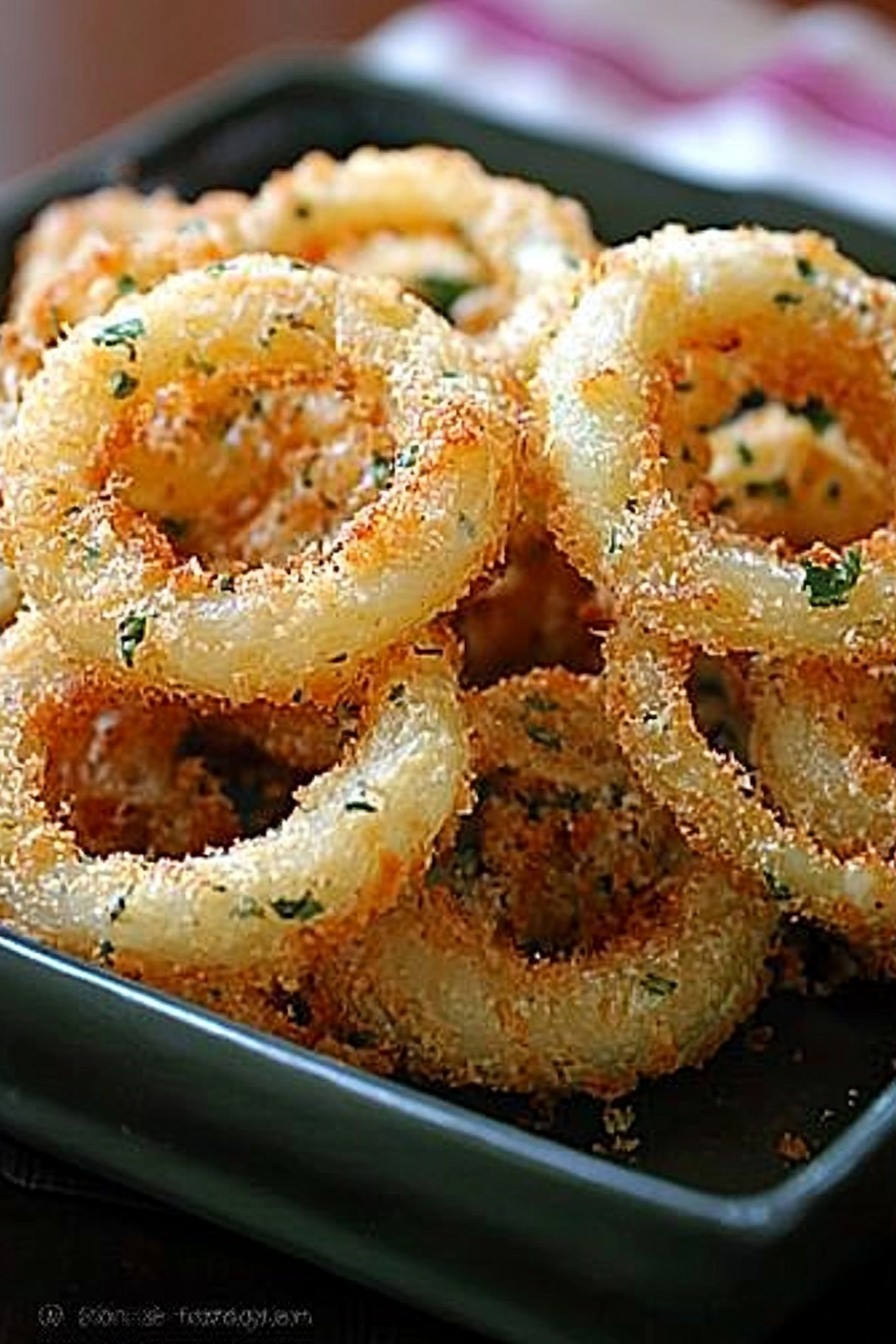 baked onion rings
