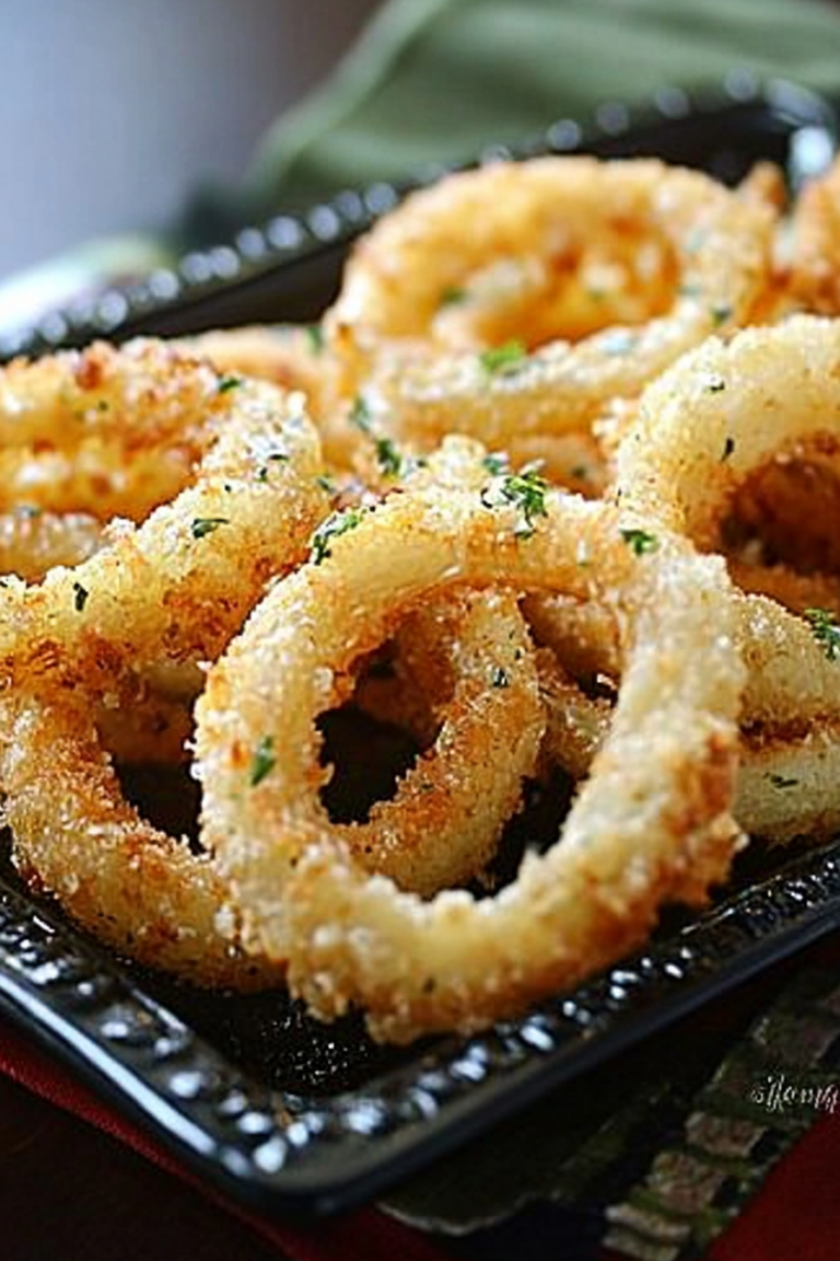 baked onion rings