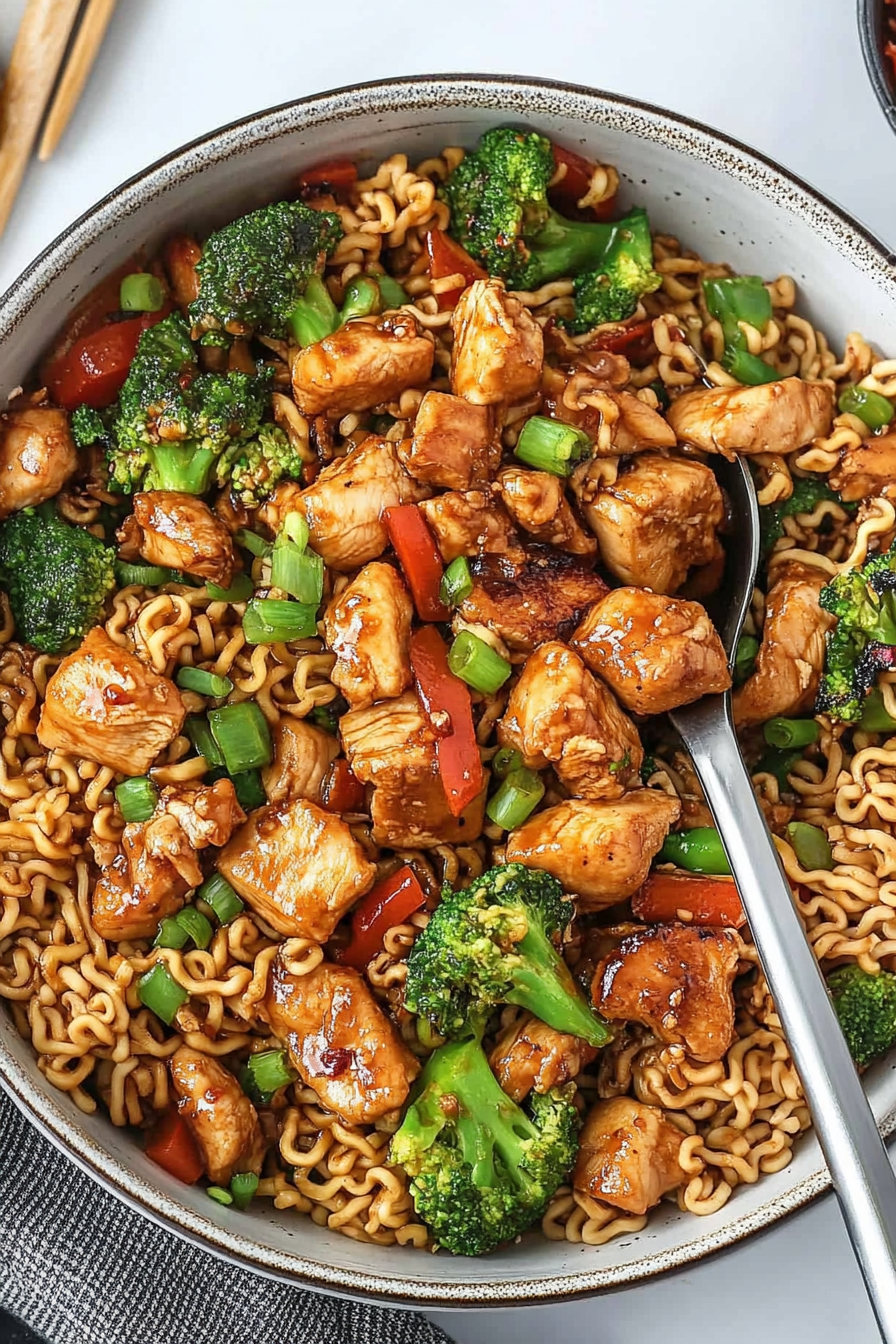chicken ramen stir-fry