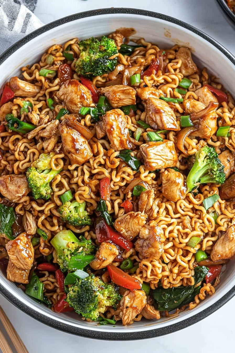 chicken ramen stir-fry