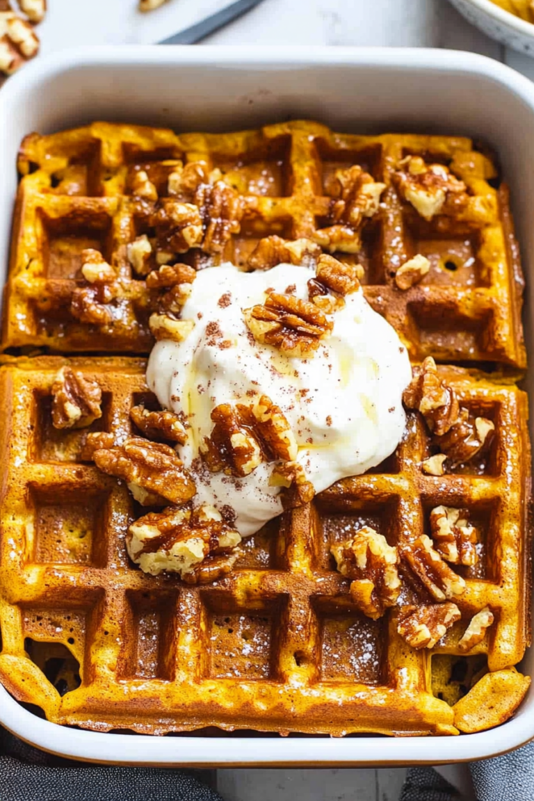 pumpkin waffle casserole