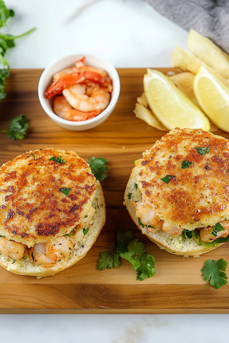 shrimp burgers