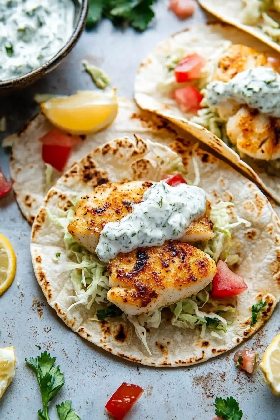 Tzatziki Fish Tacos