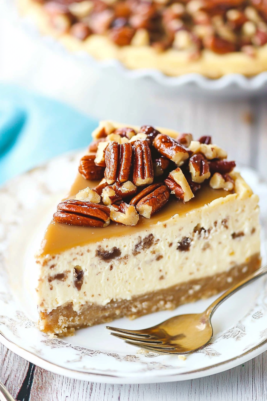 pecan praline cheesecake