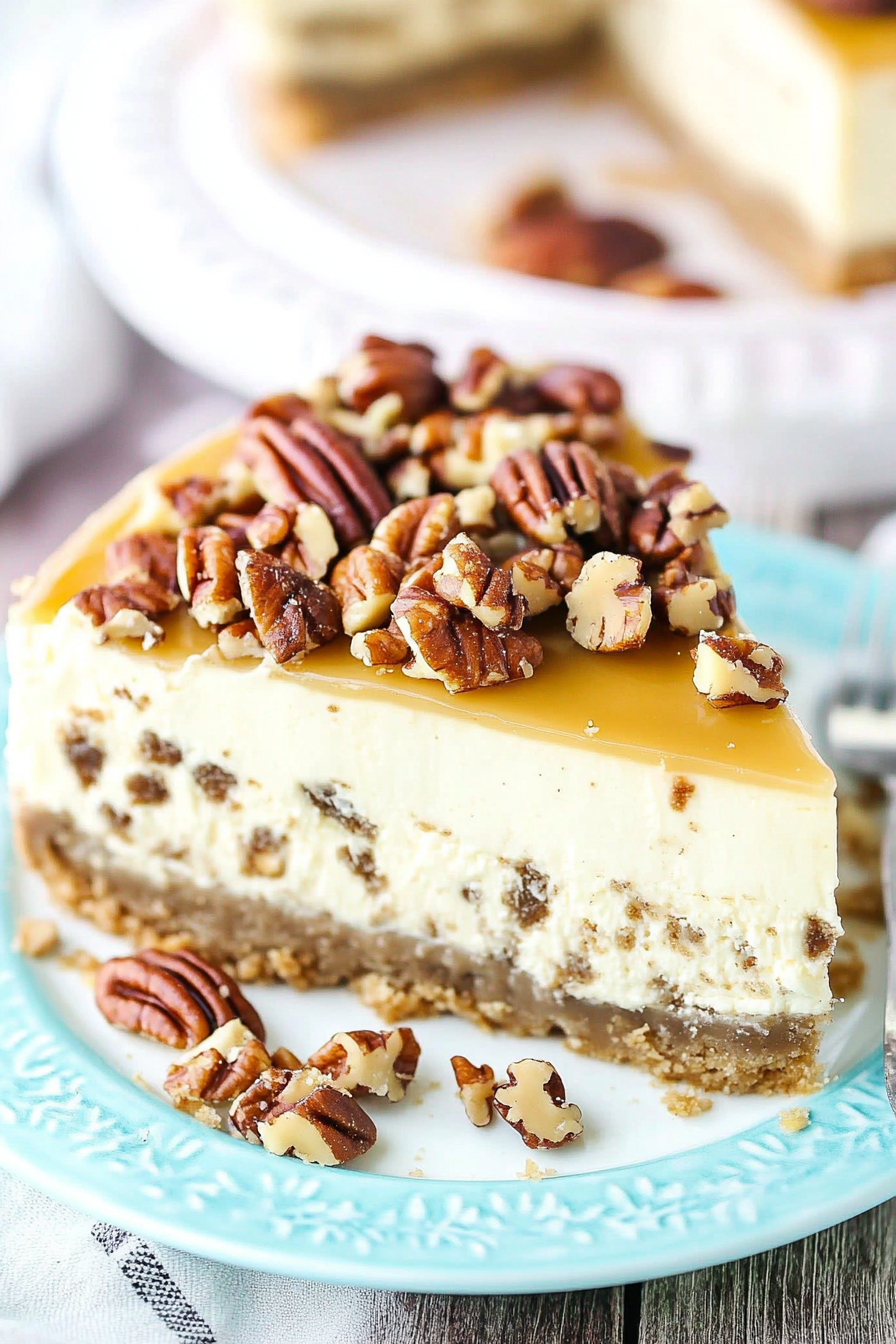 pecan praline cheesecake